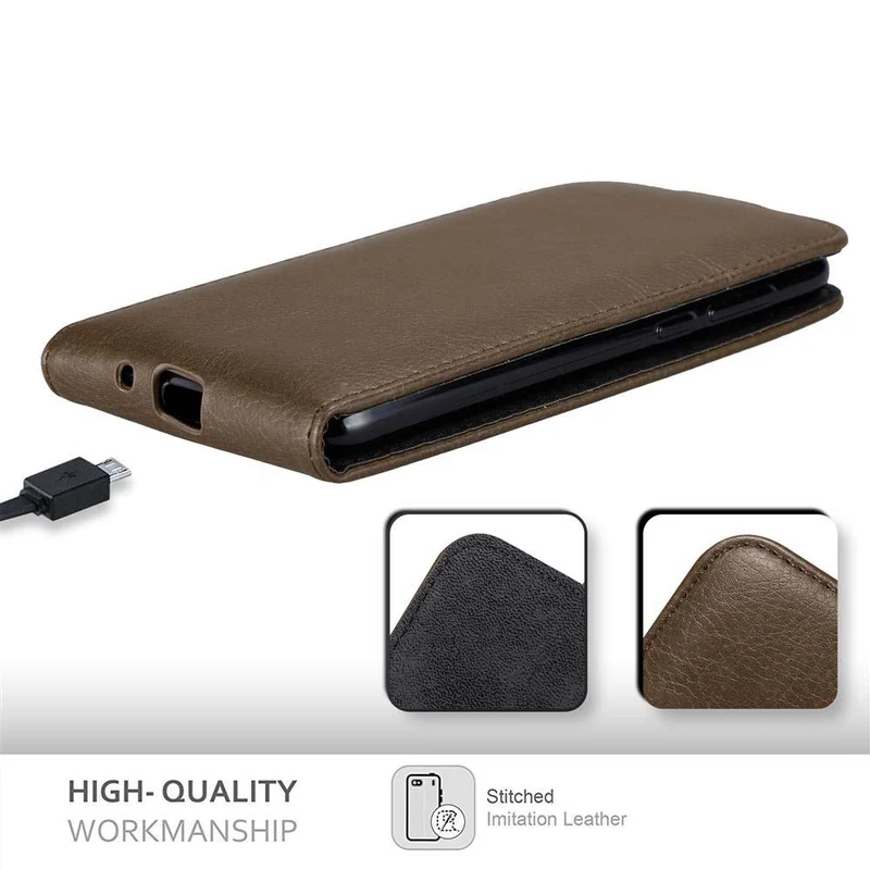 Cadorabo Hülle kompatibel mit Honor 7S / Huawei Y5 2018 Schutzhülle im Flip Design mit Magnetverschluss
