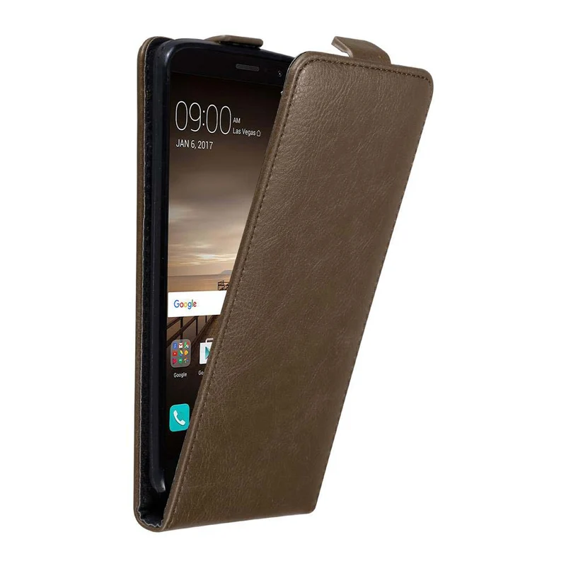 Cadorabo Hülle kompatibel mit Huawei MATE 9 Schutzhülle im Flip Design mit Magnetverschluss