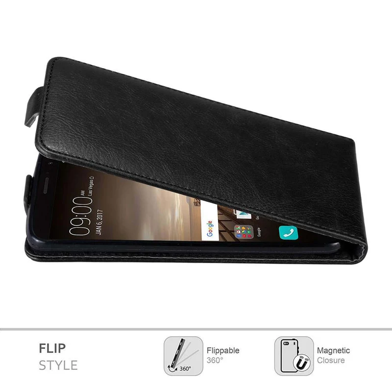 Cadorabo Hülle kompatibel mit Huawei MATE 9 Schutzhülle im Flip Design mit Magnetverschluss