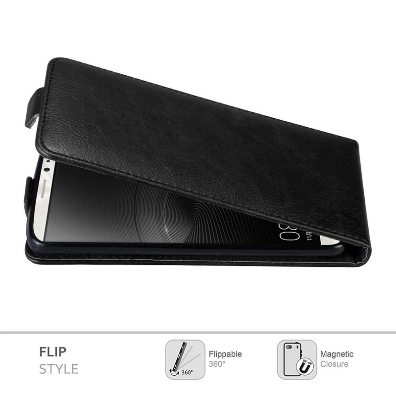 Cadorabo Hülle kompatibel mit Huawei MATE 8 Schutzhülle im Flip Design mit Magnetverschluss