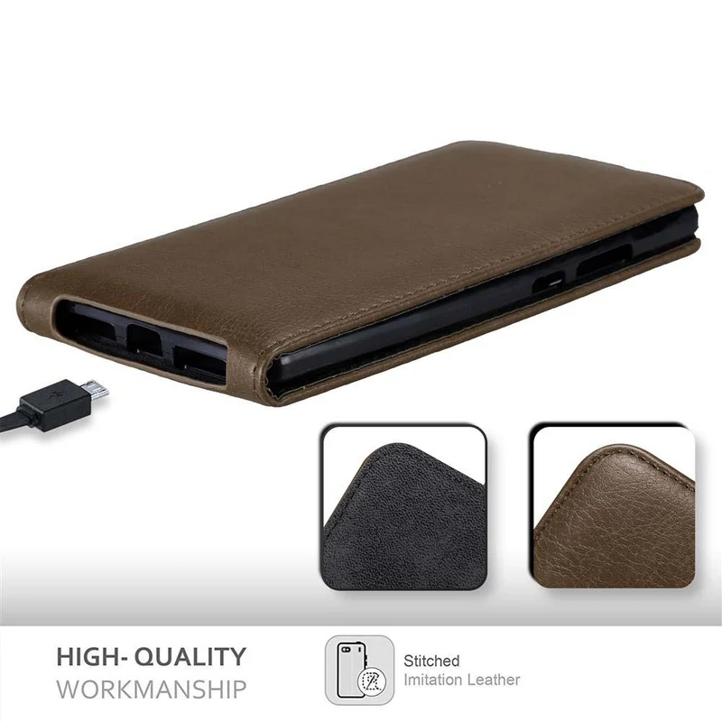 Cadorabo Hülle kompatibel mit Huawei MATE 8 Schutzhülle im Flip Design mit Magnetverschluss