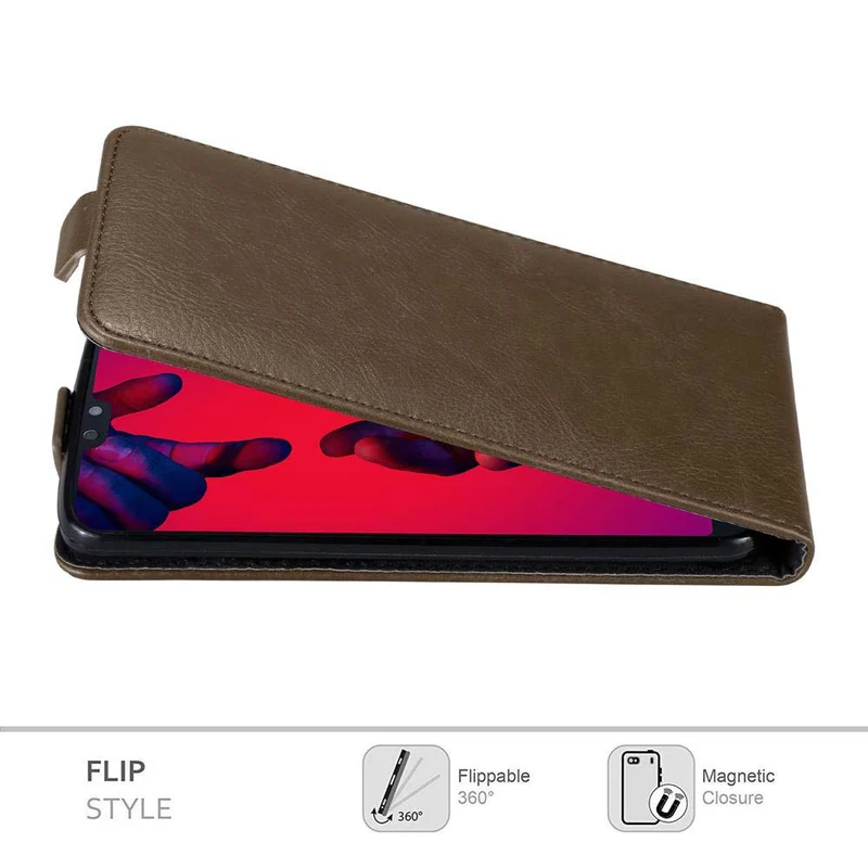 Cadorabo Hülle kompatibel mit Huawei P20 PRO / P20 PLUS Schutzhülle im Flip Design mit Magnetverschluss