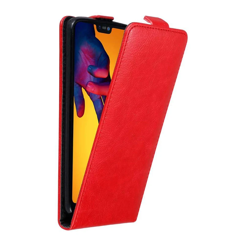 Cadorabo Hülle kompatibel mit Huawei P20 LITE 2018 / NOVA 3E Schutzhülle im Flip Design mit Magnetverschluss