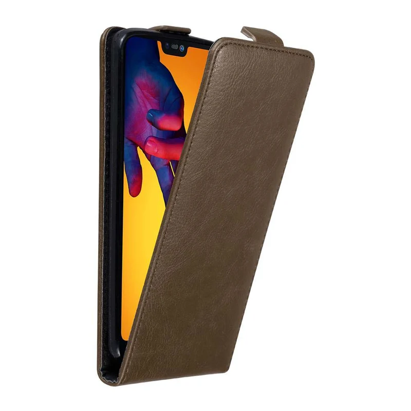 Cadorabo Hülle kompatibel mit Huawei P20 LITE 2018 / NOVA 3E Schutzhülle im Flip Design mit Magnetverschluss