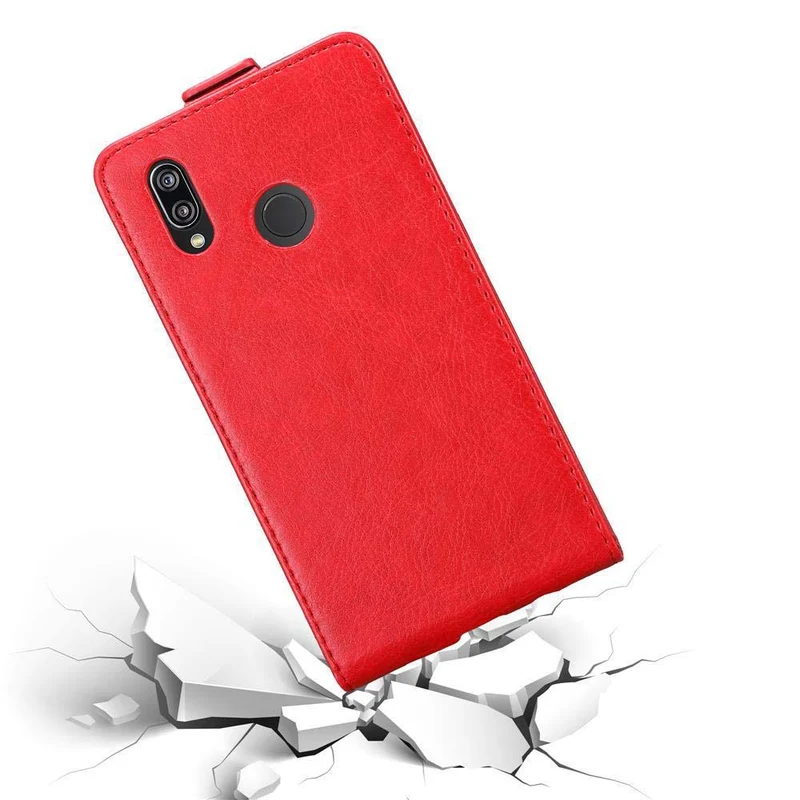 Cadorabo Hülle kompatibel mit Huawei P20 LITE 2018 / NOVA 3E Schutzhülle im Flip Design mit Magnetverschluss