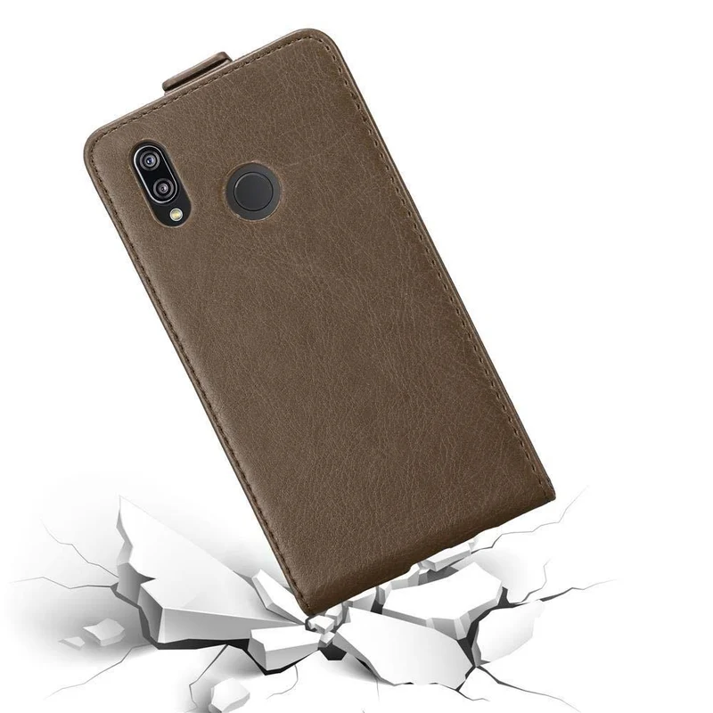 Cadorabo Hülle kompatibel mit Huawei P20 LITE 2018 / NOVA 3E Schutzhülle im Flip Design mit Magnetverschluss