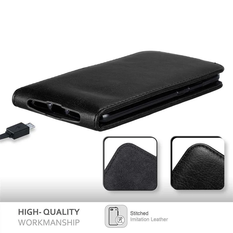 Cadorabo Hülle kompatibel mit Huawei P20 Schutzhülle im Flip Design mit Magnetverschluss