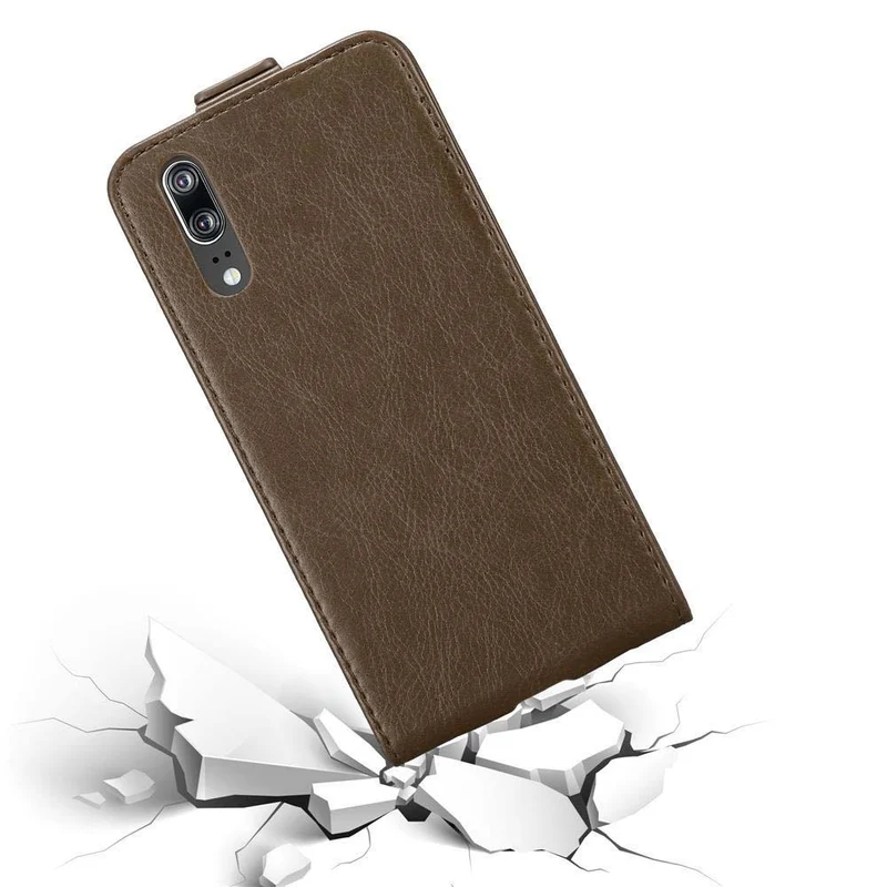Cadorabo Hülle kompatibel mit Huawei P20 Schutzhülle im Flip Design mit Magnetverschluss