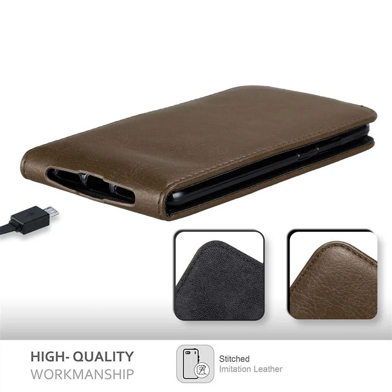 Cadorabo Hülle kompatibel mit Huawei P20 Schutzhülle im Flip Design mit Magnetverschluss