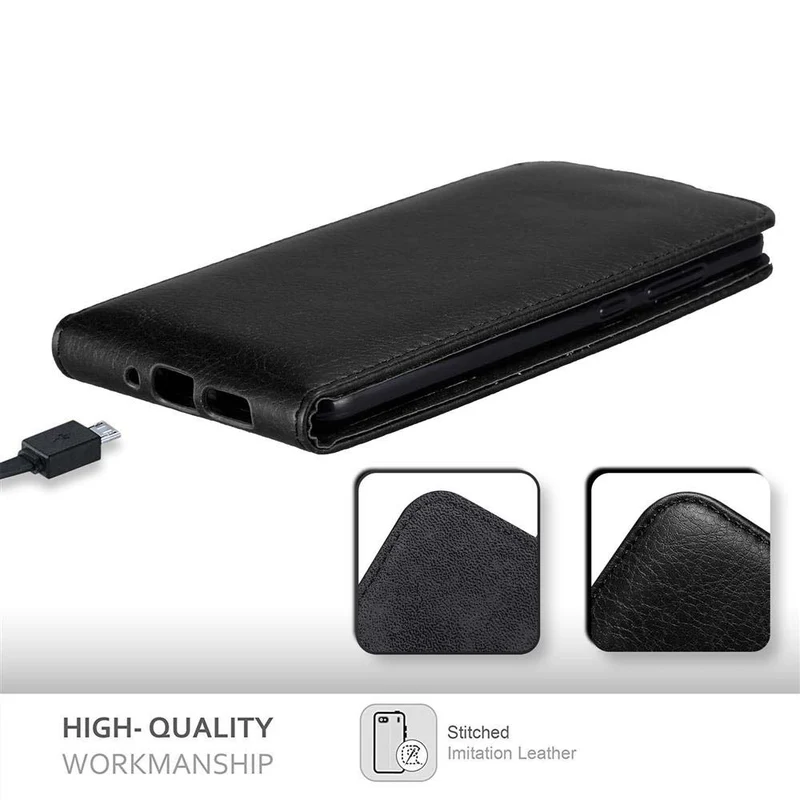 Cadorabo Hülle kompatibel mit Huawei P10 LITE Schutzhülle im Flip Design mit Magnetverschluss
