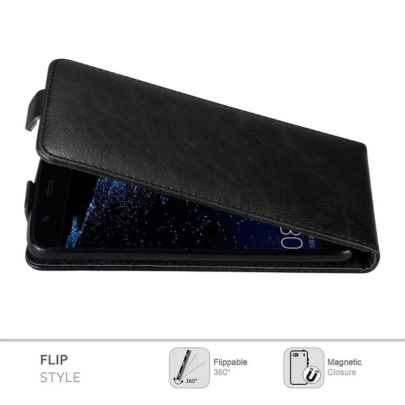 Cadorabo Hülle kompatibel mit Huawei P10 LITE Schutzhülle im Flip Design mit Magnetverschluss