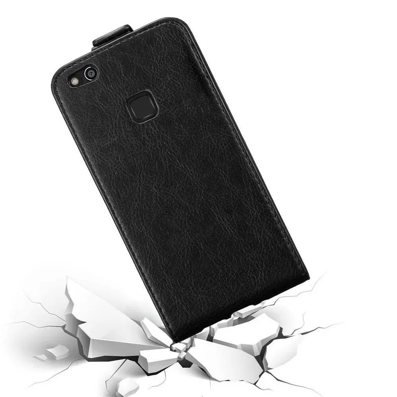 Cadorabo Hülle kompatibel mit Huawei P10 LITE Schutzhülle im Flip Design mit Magnetverschluss