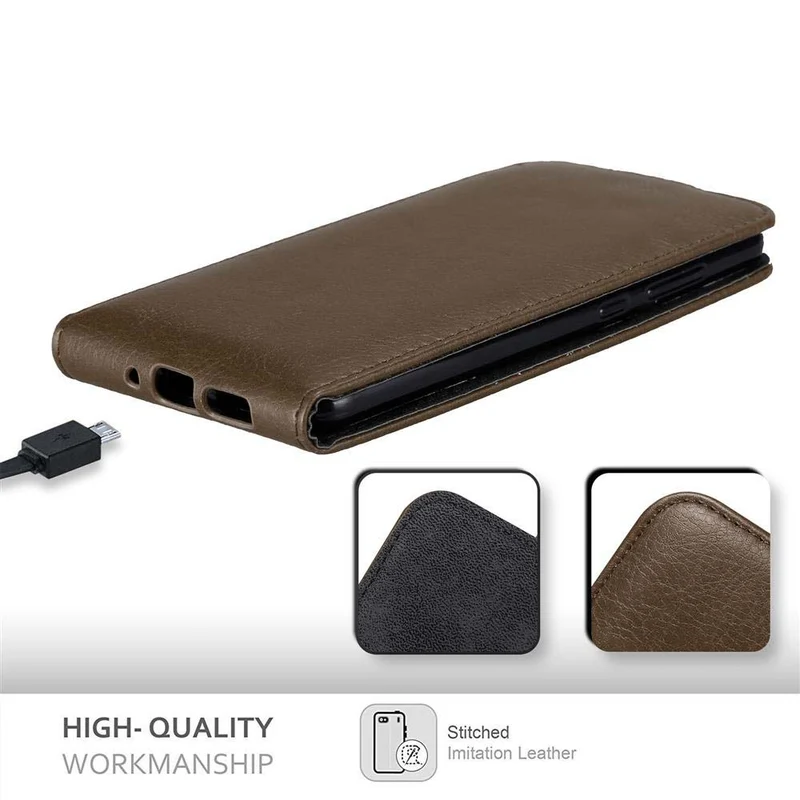 Cadorabo Hülle kompatibel mit Huawei P10 LITE Schutzhülle im Flip Design mit Magnetverschluss