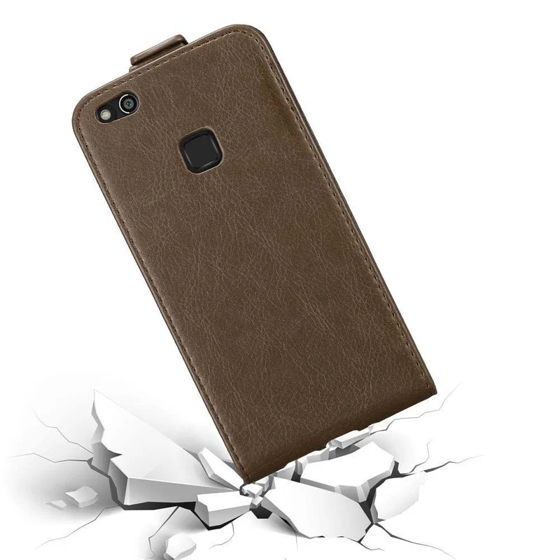 Cadorabo Hülle kompatibel mit Huawei P10 LITE Schutzhülle im Flip Design mit Magnetverschluss