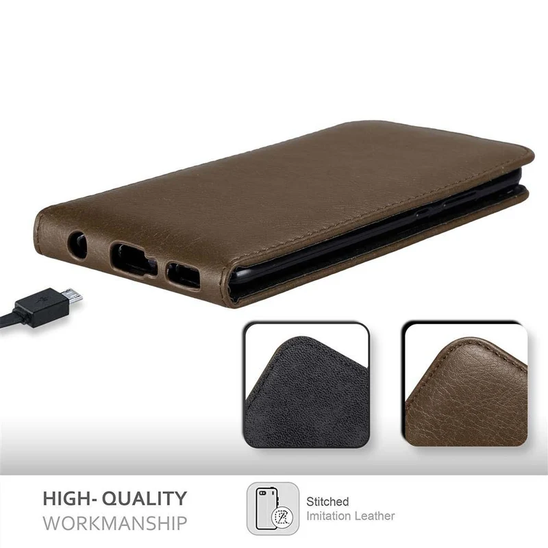 Cadorabo Hülle kompatibel mit Huawei P10 PLUS Schutzhülle im Flip Design mit Magnetverschluss