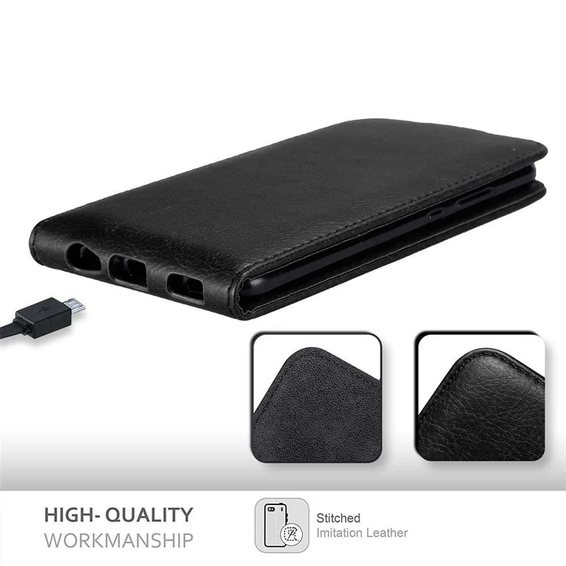 Cadorabo Hülle kompatibel mit Huawei P10 Schutzhülle im Flip Design mit Magnetverschluss