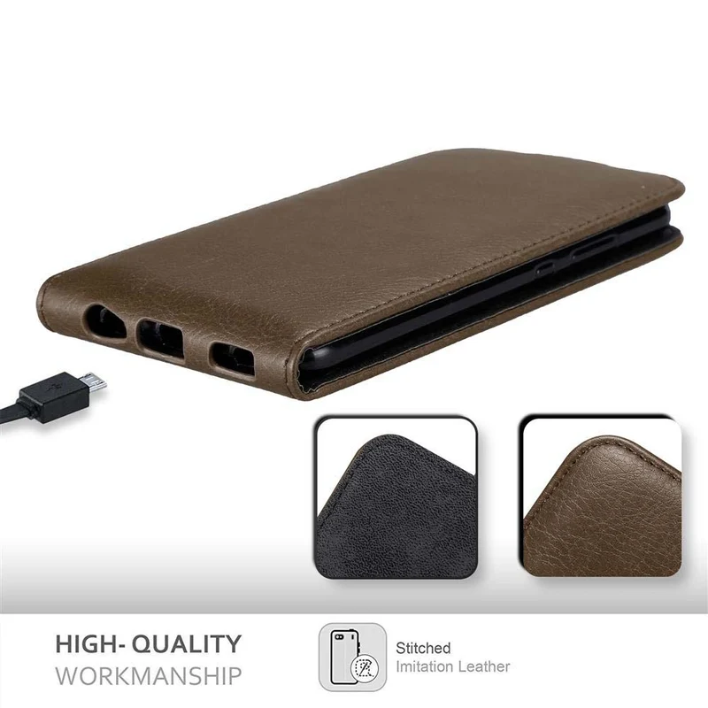 Cadorabo Hülle kompatibel mit Huawei P10 Schutzhülle im Flip Design mit Magnetverschluss