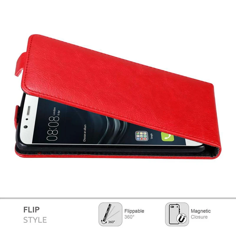 Cadorabo Hülle kompatibel mit Huawei P9 LITE 2016 / G9 LITE Schutzhülle im Flip Design mit Magnetverschluss