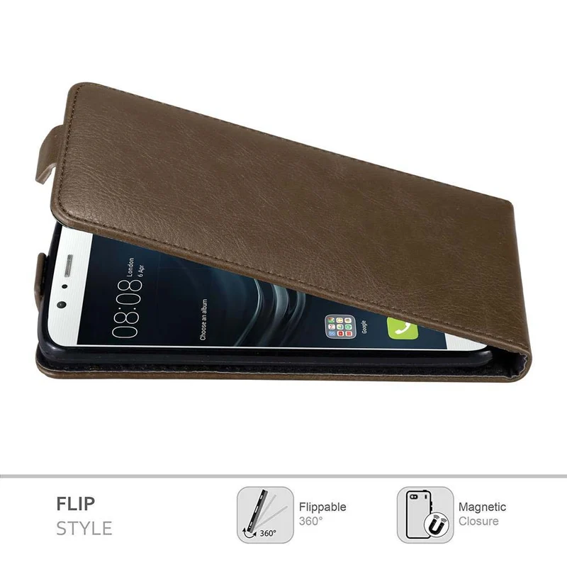 Cadorabo Hülle kompatibel mit Huawei P9 LITE 2016 / G9 LITE Schutzhülle im Flip Design mit Magnetverschluss