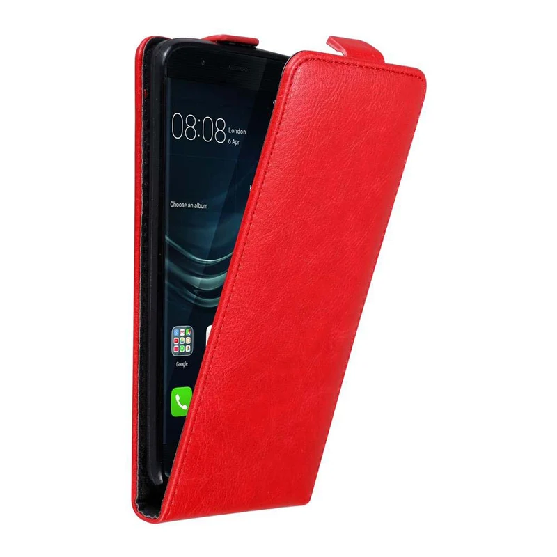 Cadorabo Hülle kompatibel mit Huawei P9 Schutzhülle im Flip Design mit Magnetverschluss