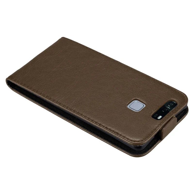 Cadorabo Hülle kompatibel mit Huawei P9 Schutzhülle im Flip Design mit Magnetverschluss