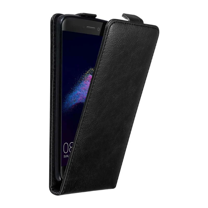 Cadorabo Hülle kompatibel mit Huawei P8 LITE 2017 / P9 LITE 2017 Schutzhülle im Flip Design mit Magnetverschluss