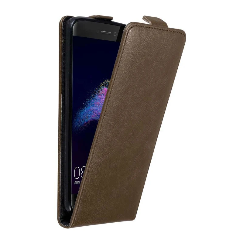 Cadorabo Hülle kompatibel mit Huawei P8 LITE 2017 / P9 LITE 2017 Schutzhülle im Flip Design mit Magnetverschluss