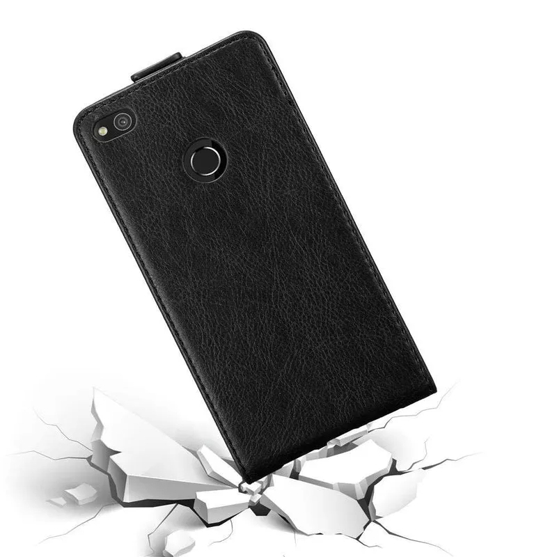 Cadorabo Hülle kompatibel mit Huawei P8 LITE 2017 / P9 LITE 2017 Schutzhülle im Flip Design mit Magnetverschluss