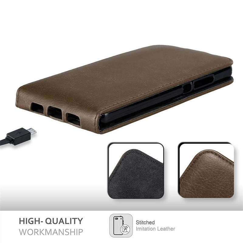 Cadorabo Hülle kompatibel mit Huawei P8 LITE 2015 Schutzhülle im Flip Design mit Magnetverschluss