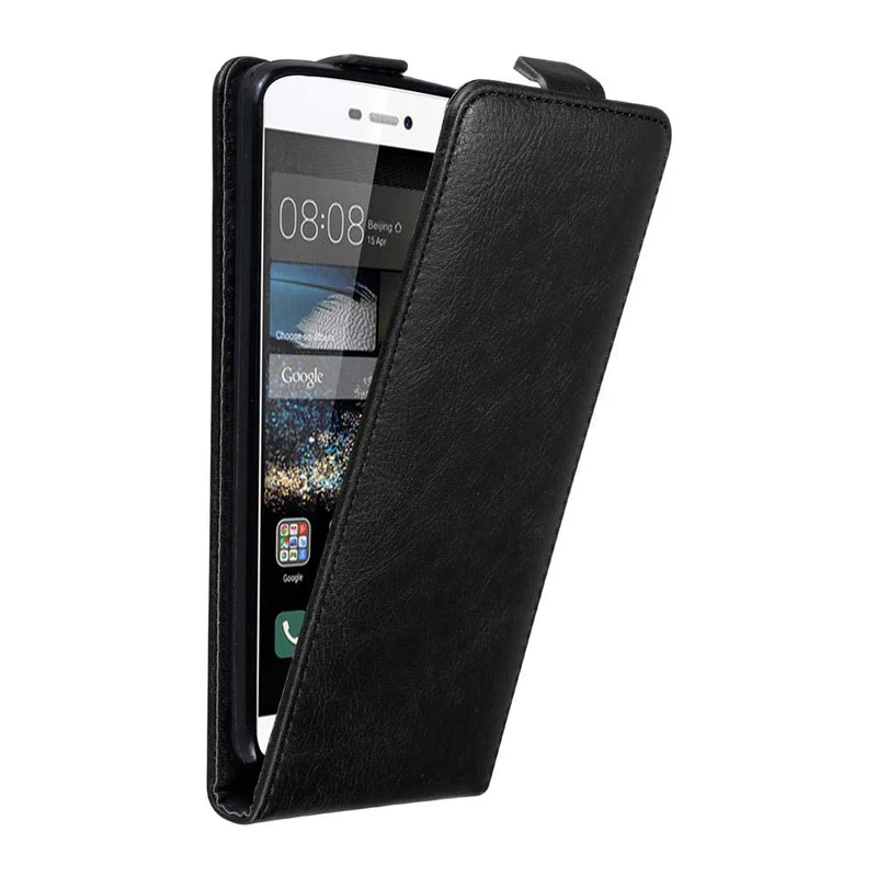 Cadorabo Hülle kompatibel mit Huawei P8 Schutzhülle im Flip Design mit Magnetverschluss