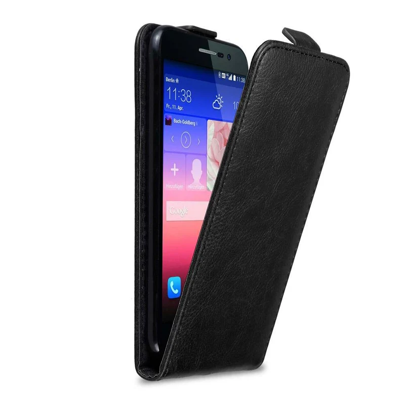 Cadorabo Hülle kompatibel mit Huawei ASCEND P7 Schutzhülle im Flip Design mit Magnetverschluss