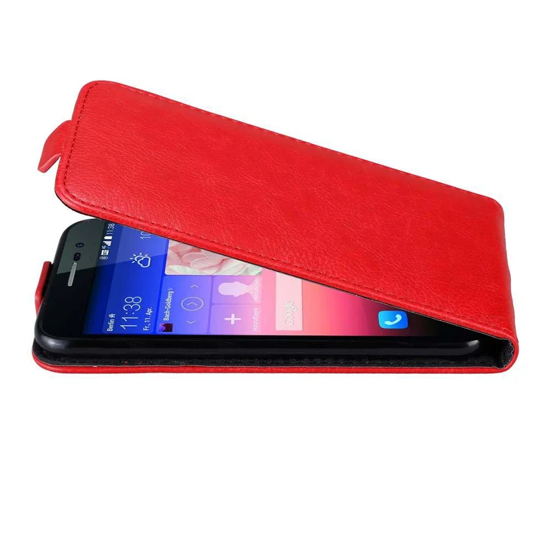 Cadorabo Hülle kompatibel mit Huawei ASCEND P7 Schutzhülle im Flip Design mit Magnetverschluss