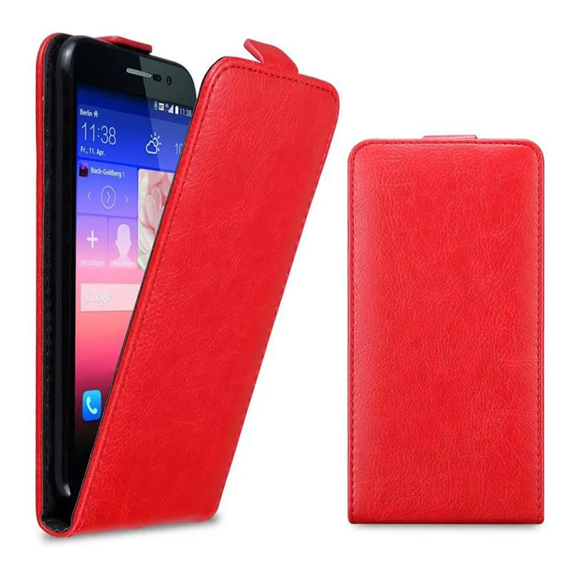 Cadorabo Hülle kompatibel mit Huawei ASCEND P7 Schutzhülle im Flip Design mit Magnetverschluss