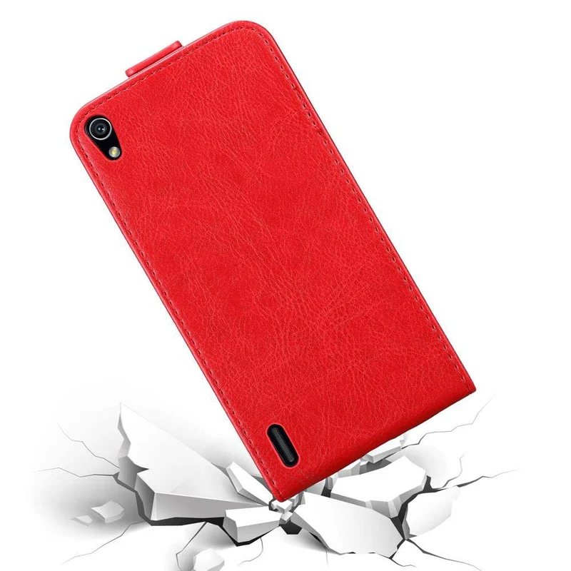 Cadorabo Hülle kompatibel mit Huawei ASCEND P7 Schutzhülle im Flip Design mit Magnetverschluss