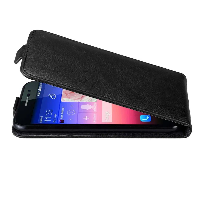 Cadorabo Hülle kompatibel mit Huawei ASCEND P7 Schutzhülle im Flip Design mit Magnetverschluss
