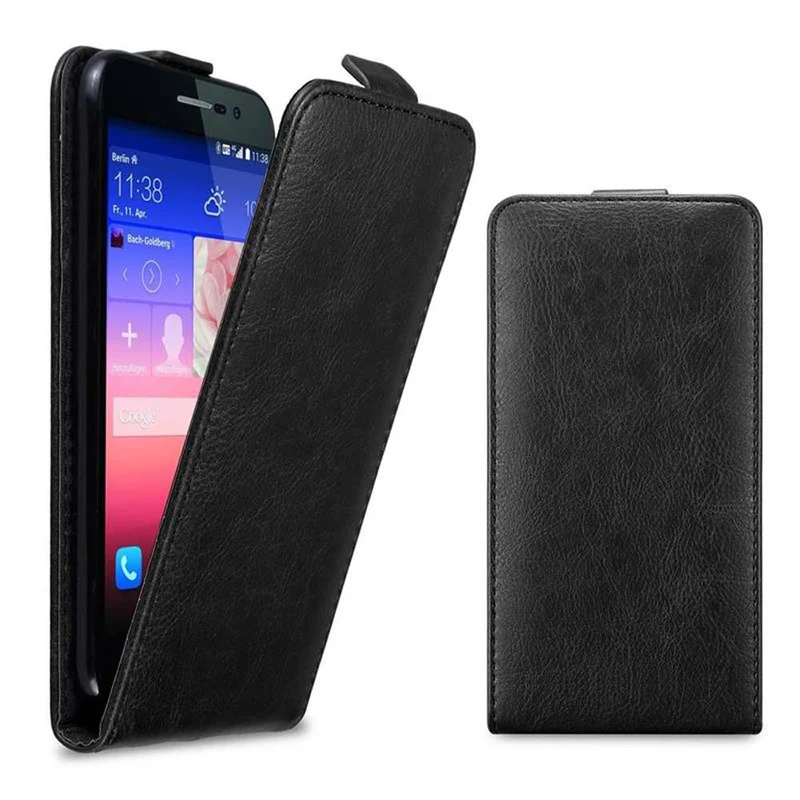 Cadorabo Hülle kompatibel mit Huawei ASCEND P7 Schutzhülle im Flip Design mit Magnetverschluss