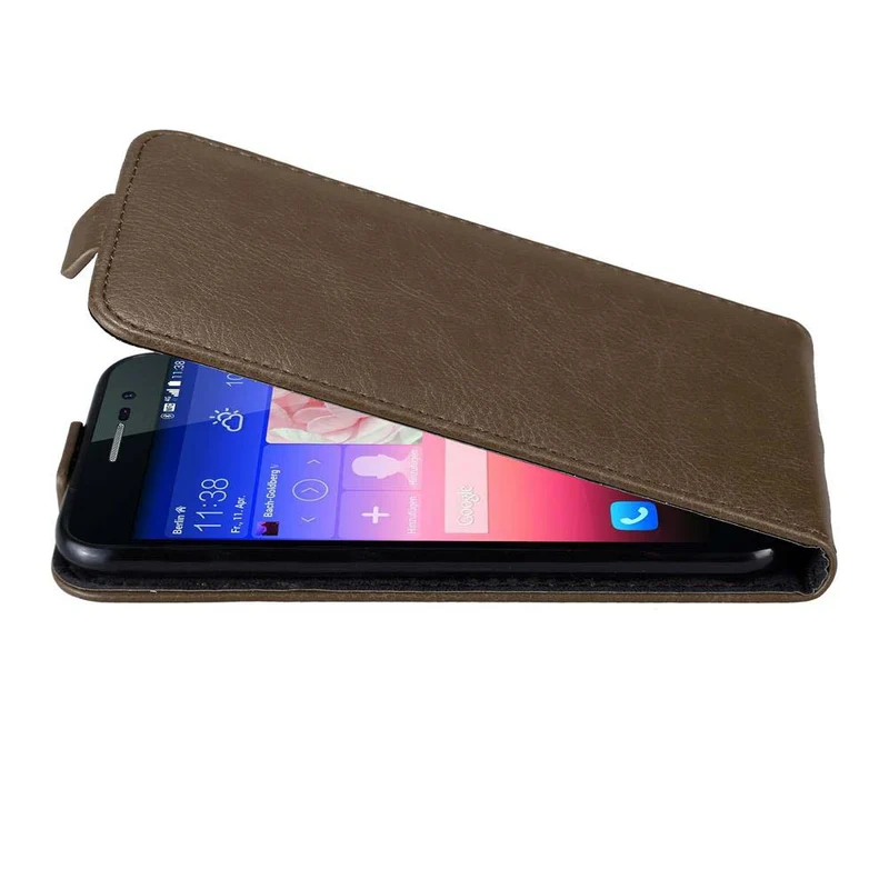 Cadorabo Hülle kompatibel mit Huawei ASCEND P7 Schutzhülle im Flip Design mit Magnetverschluss