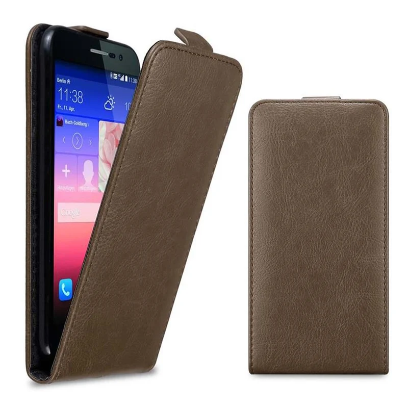 Cadorabo Hülle kompatibel mit Huawei ASCEND P7 Schutzhülle im Flip Design mit Magnetverschluss