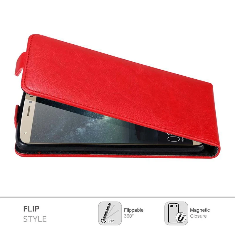 Cadorabo Hülle kompatibel mit Huawei MATE S Schutzhülle im Flip Design mit Magnetverschluss