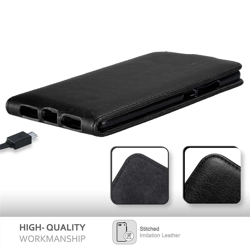 Cadorabo Hülle kompatibel mit Huawei MATE S Schutzhülle im Flip Design mit Magnetverschluss