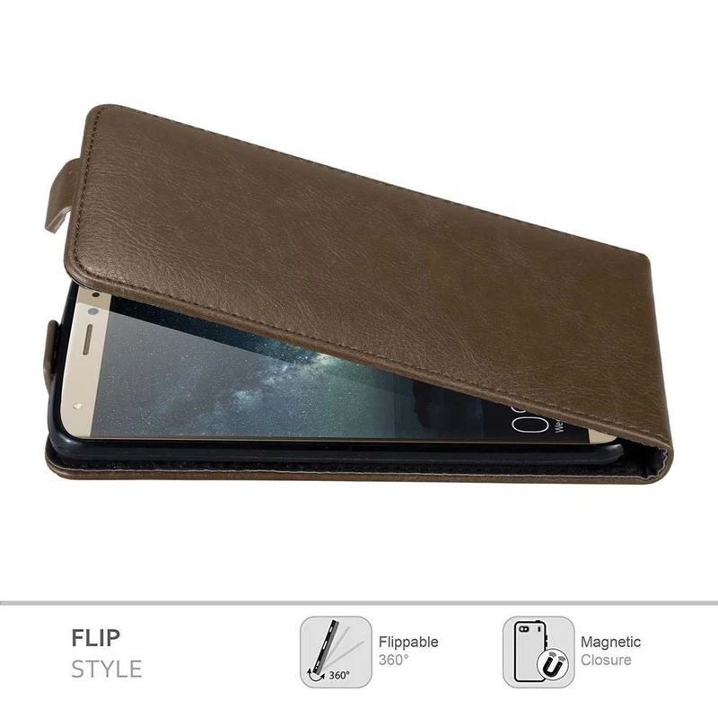 Cadorabo Hülle kompatibel mit Huawei MATE S Schutzhülle im Flip Design mit Magnetverschluss