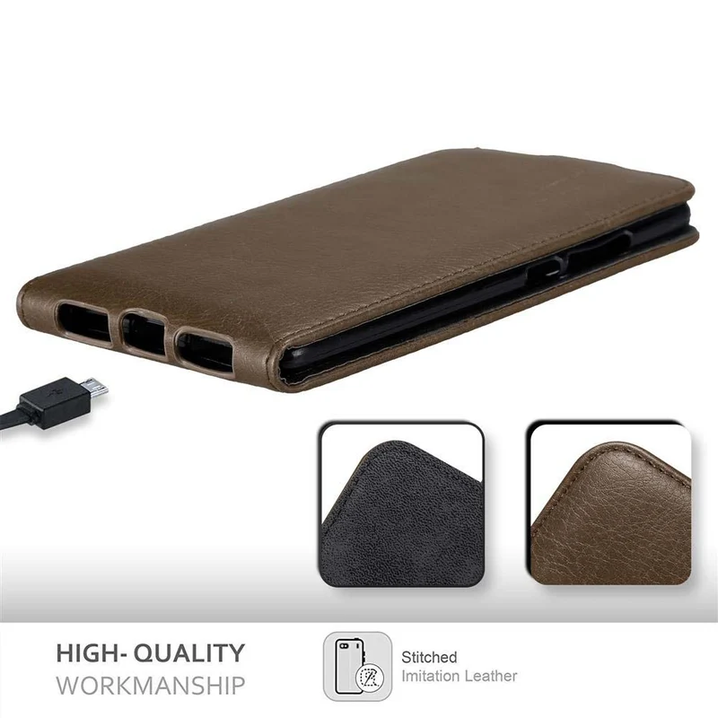 Cadorabo Hülle kompatibel mit Huawei MATE S Schutzhülle im Flip Design mit Magnetverschluss