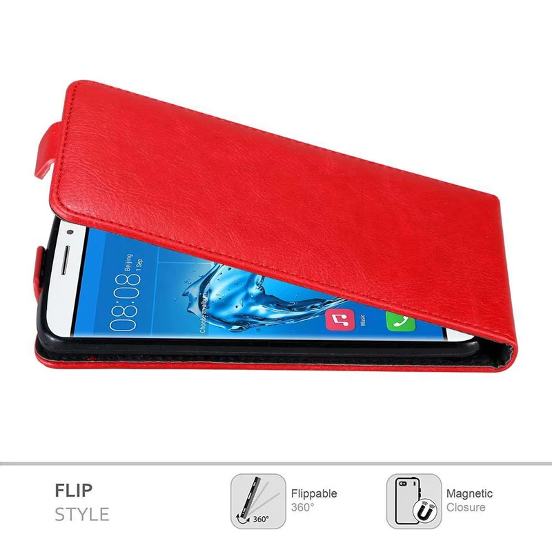 Cadorabo Hülle kompatibel mit Huawei NOVA PLUS Schutzhülle im Flip Design mit Magnetverschluss