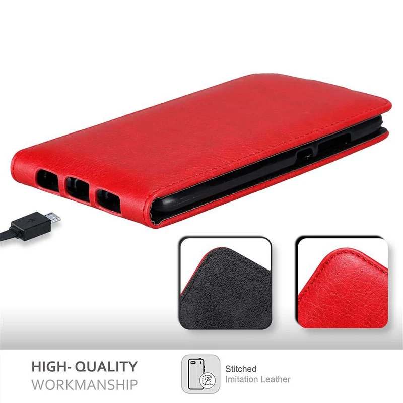 Cadorabo Hülle kompatibel mit Huawei NOVA PLUS Schutzhülle im Flip Design mit Magnetverschluss