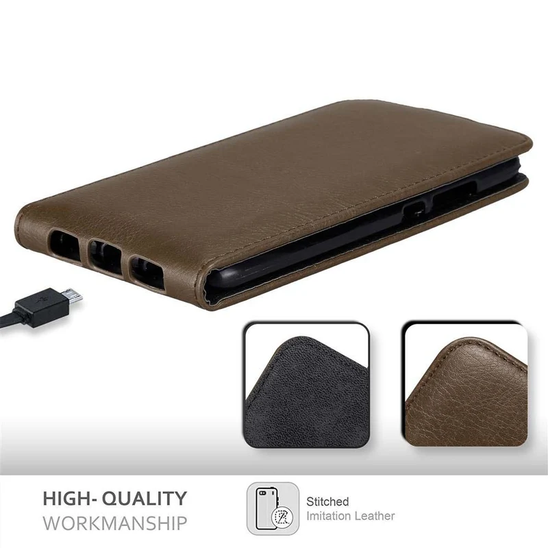 Cadorabo Hülle kompatibel mit Huawei NOVA PLUS Schutzhülle im Flip Design mit Magnetverschluss