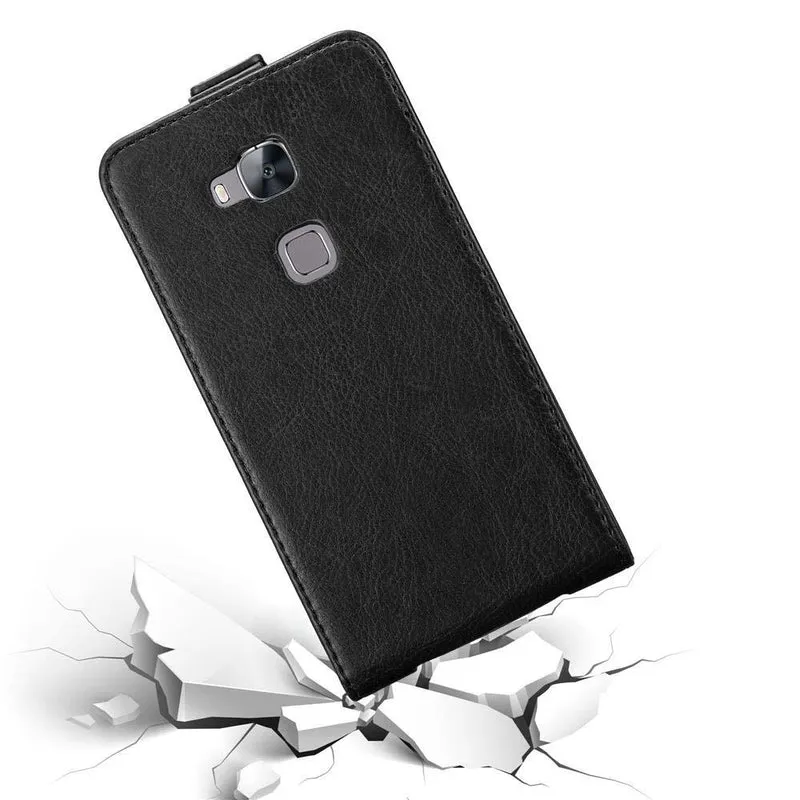 Cadorabo Hülle kompatibel mit Huawei ASCEND G7 PLUS / G8 / GX8 Schutzhülle im Flip Design mit Magnetverschluss