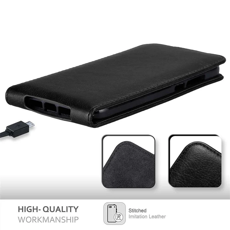 Cadorabo Hülle kompatibel mit Huawei ASCEND G7 PLUS / G8 / GX8 Schutzhülle im Flip Design mit Magnetverschluss