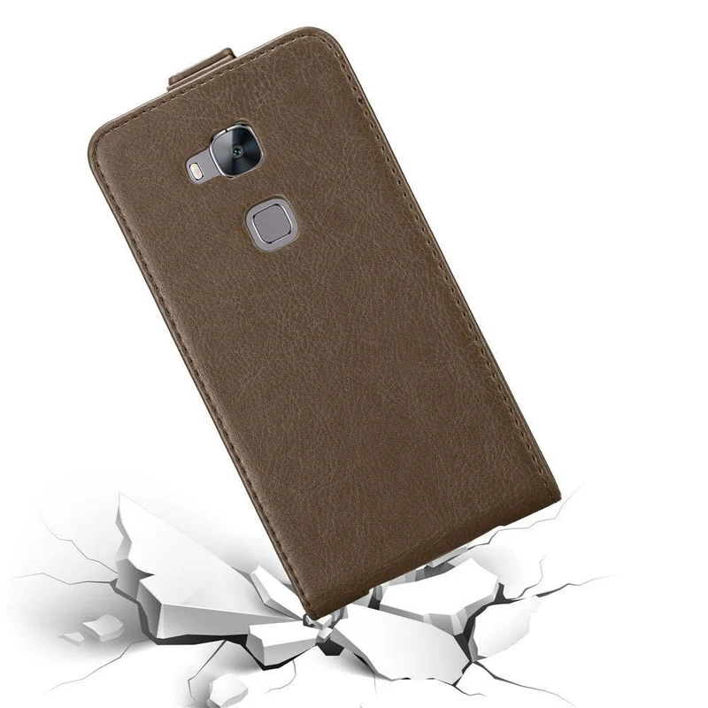 Cadorabo Hülle kompatibel mit Huawei ASCEND G7 PLUS / G8 / GX8 Schutzhülle im Flip Design mit Magnetverschluss