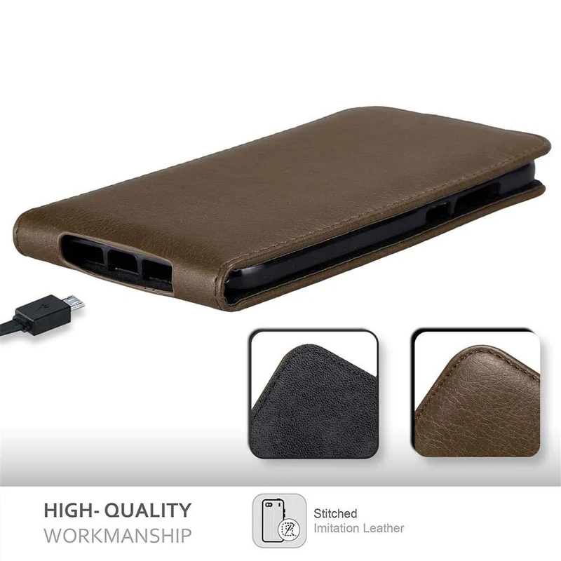 Cadorabo Hülle kompatibel mit Huawei ASCEND G7 PLUS / G8 / GX8 Schutzhülle im Flip Design mit Magnetverschluss