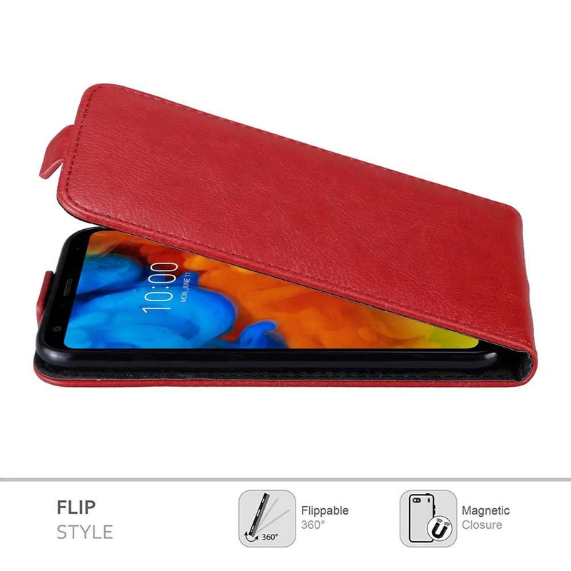 Cadorabo Hülle kompatibel mit LG Q STYLUS Schutzhülle im Flip Design mit Magnetverschluss